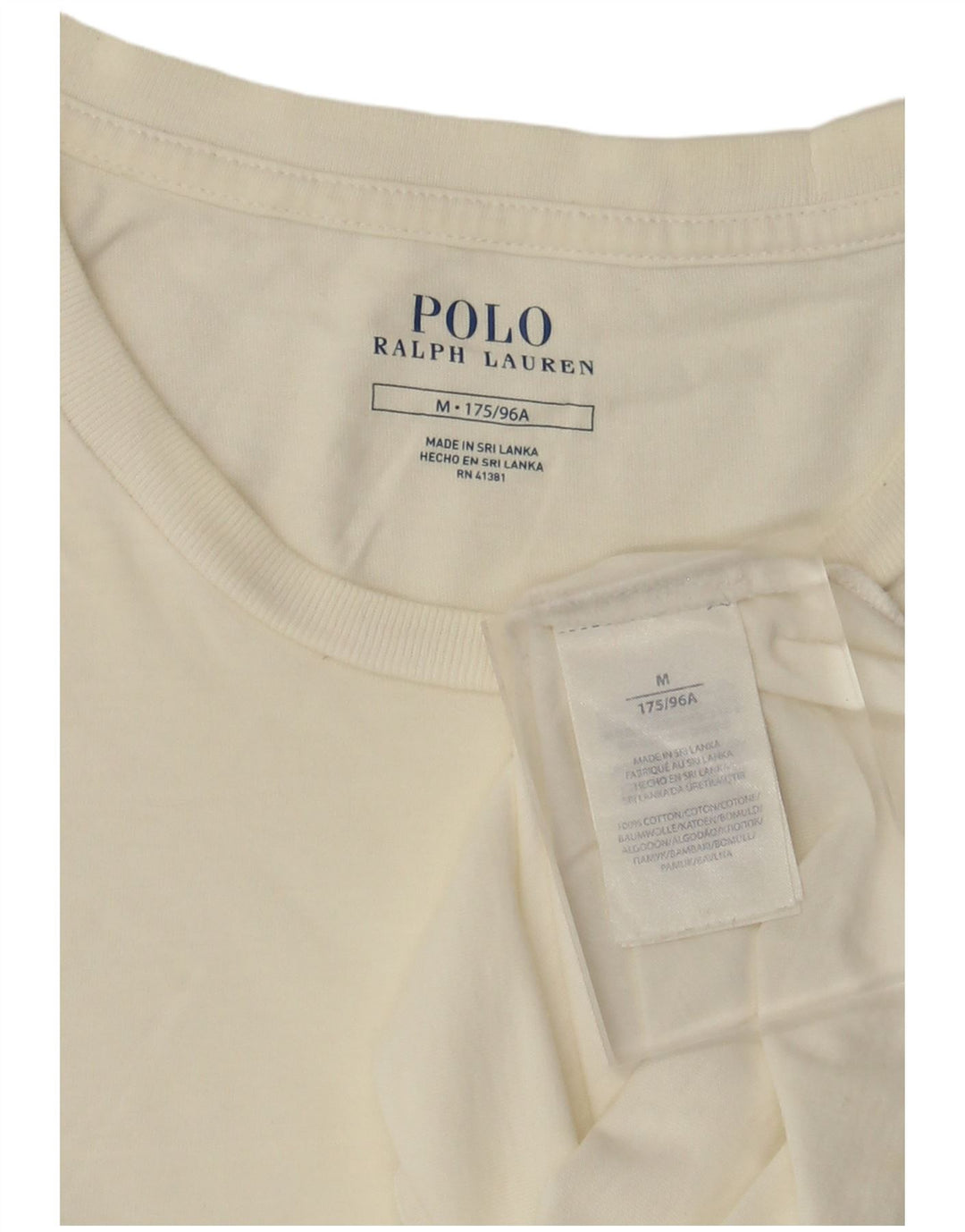 Camiseta masculina Polo Ralph Lauren Top médio algodão branco