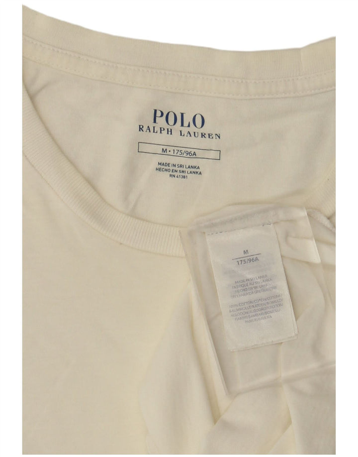 Camiseta masculina Polo Ralph Lauren Top médio algodão branco