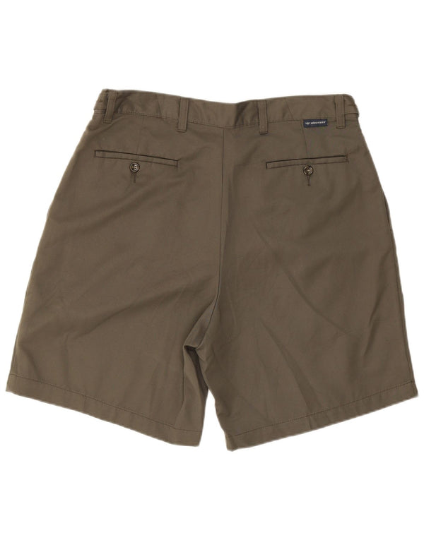 Dockers Mens Pegged Chino Shorts W34 Grande Poliéster Cáqui