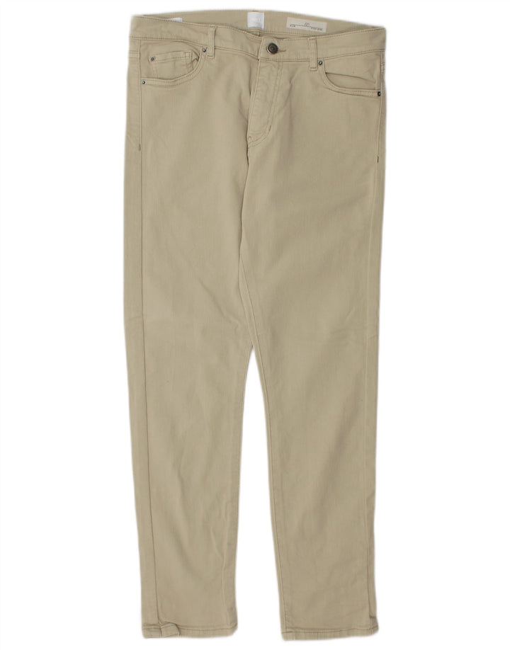 HUGO BOSS Jeans feminino cintura alta slim W29 L28 algodão verde