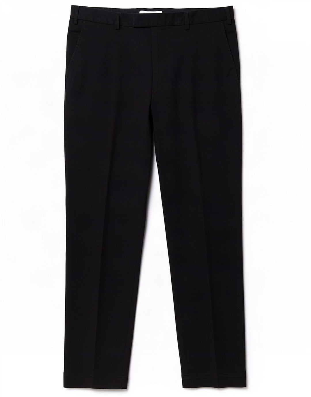 Calça masculina de ajuste regular Marks & Spencer W36 L33 poliéster preto