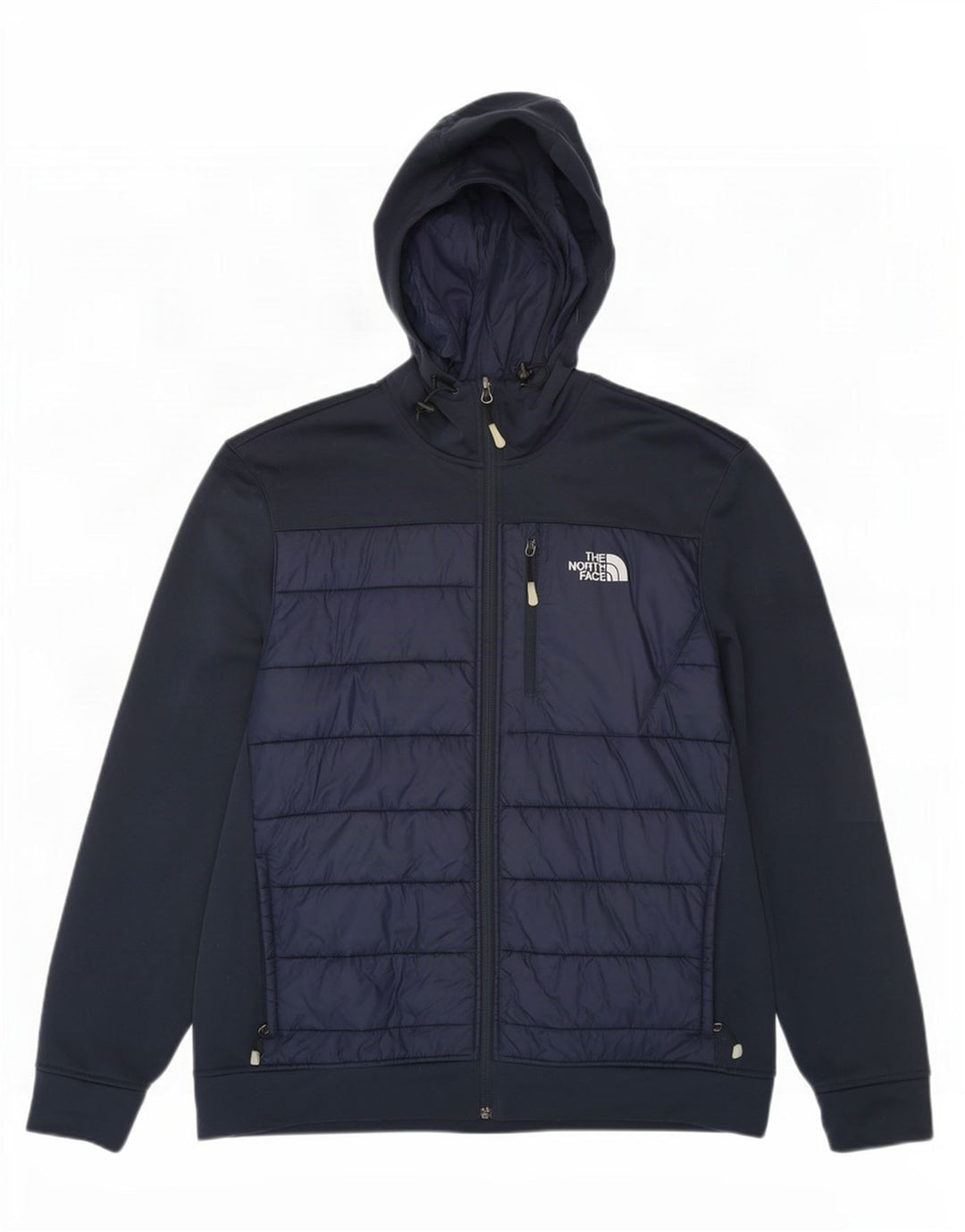 Suéter masculino com capuz e zíper The North Face grande poliéster azul marinho