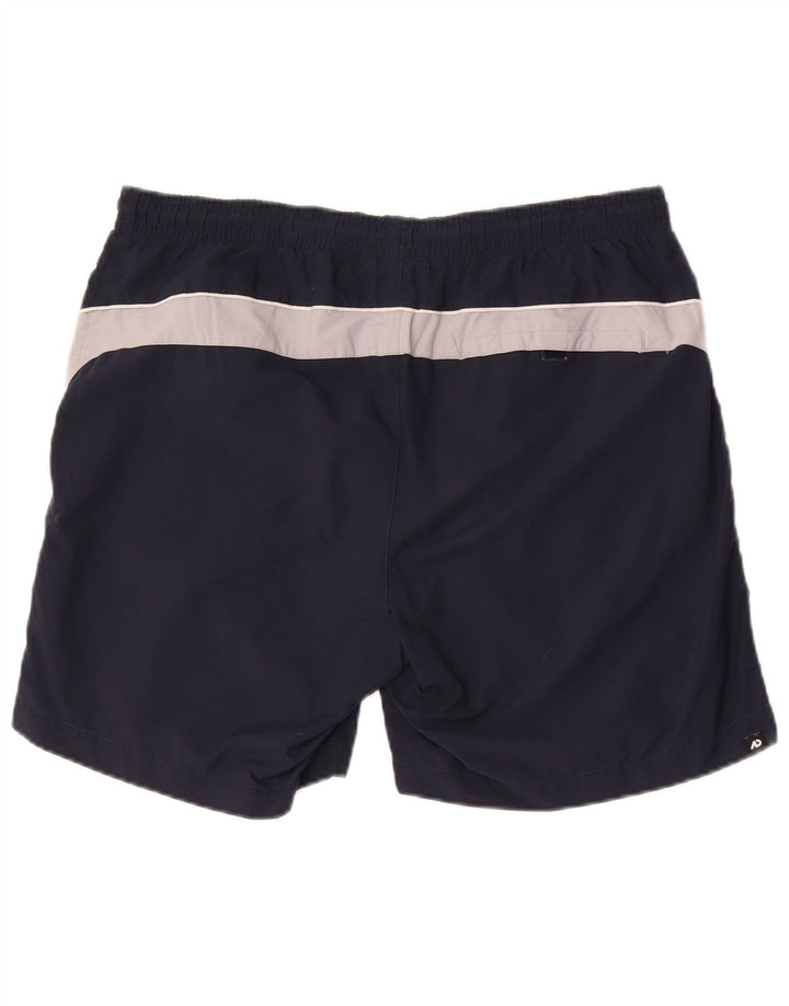 Shorts de natação masculino Nike grande azul marinho colorblock nylon