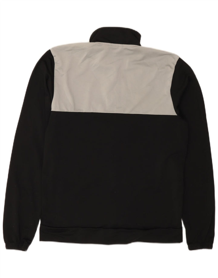 Adidas Mens Tracksuit Top Jacket UK 40/42 Médio Preto Poliéster