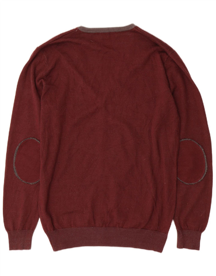 LIU JO Suéter cardigã masculino XL lã marrom
