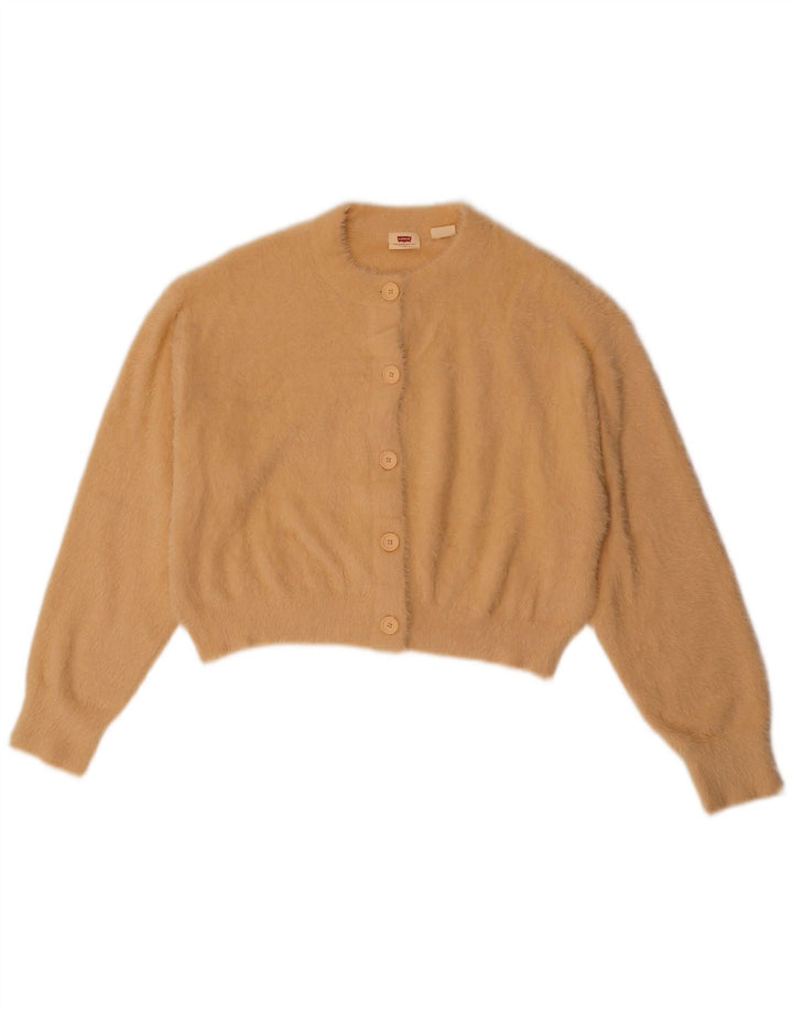 Suéter cardigã feminino LEVI'S UK 14 poliamida bege médio