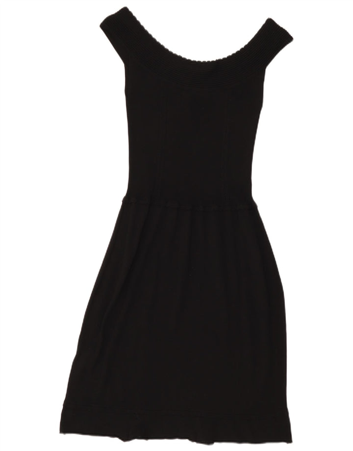 Liu Jo vestido feminino ombro de fora IT 44 viscose preta média