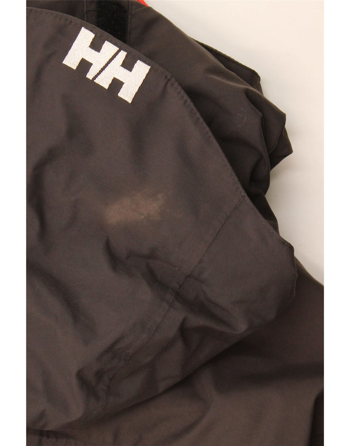 Jaqueta corta-vento masculina Helly Hansen com capuz UK 36 Small Grey Colourblock