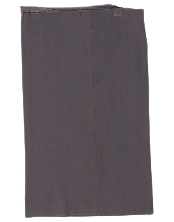 Calvin Klein Jeans feminino cintura alta saia reta XL W30 cinza viscose
