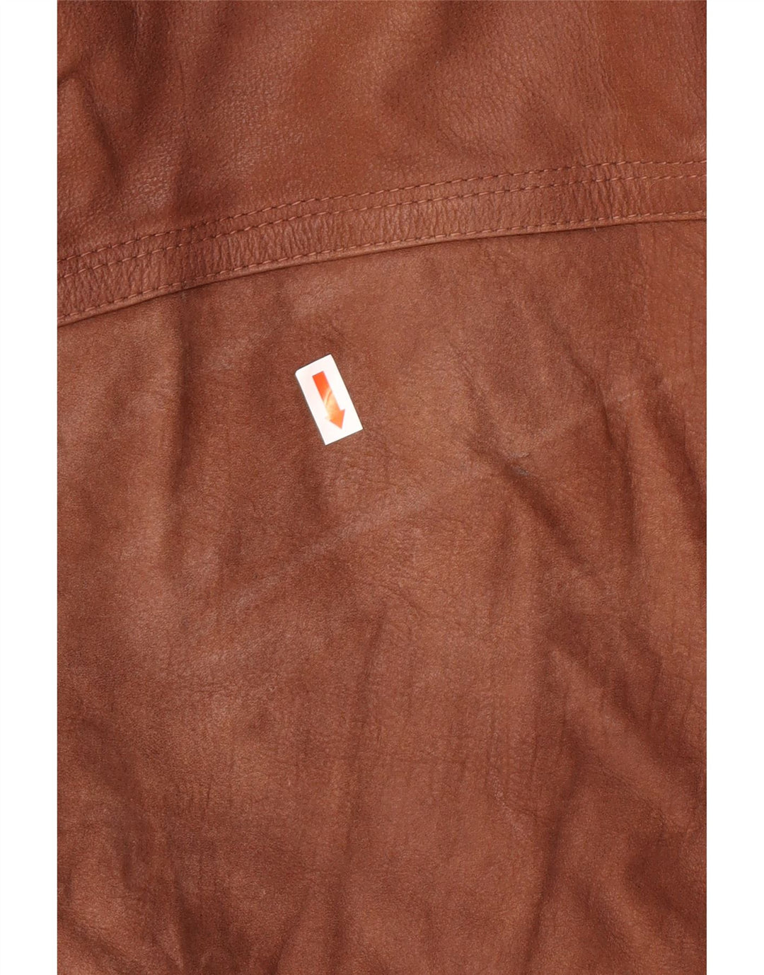 Casaco de couro masculino VINTAGE IT 50 grande marrom