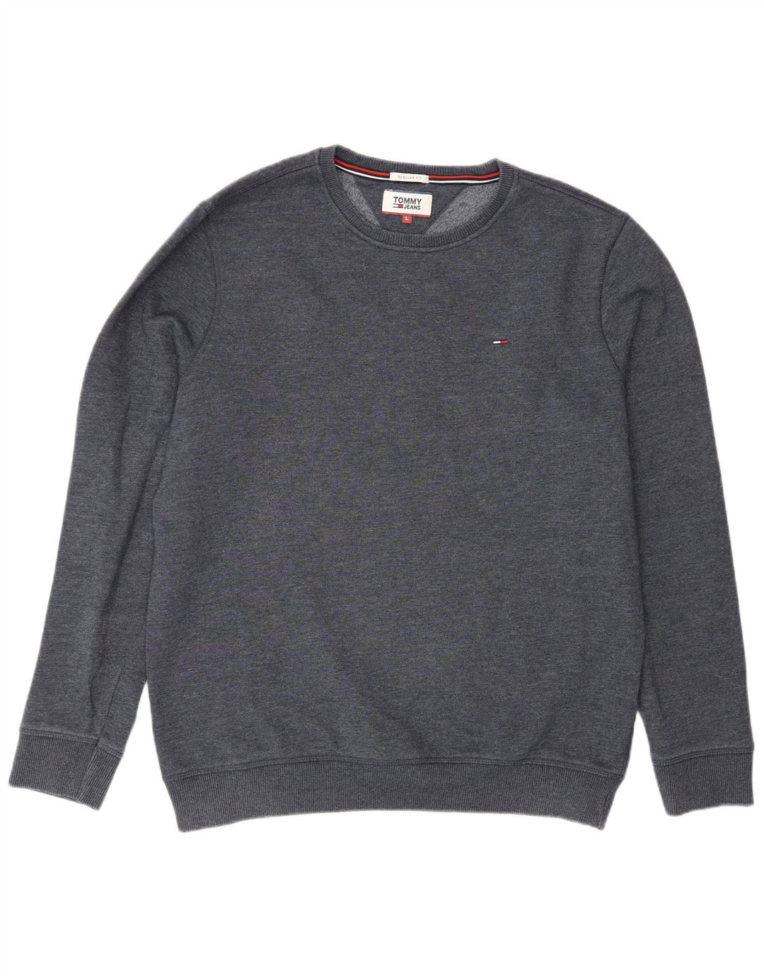 Tommy Hilfiger moletom masculino regular fit jumper grande algodão azul marinho