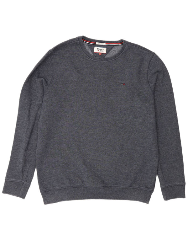 Tommy Hilfiger moletom masculino regular fit jumper grande algodão azul marinho