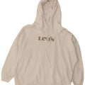 Suéter com capuz gráfico masculino Levi's grande algodão branco