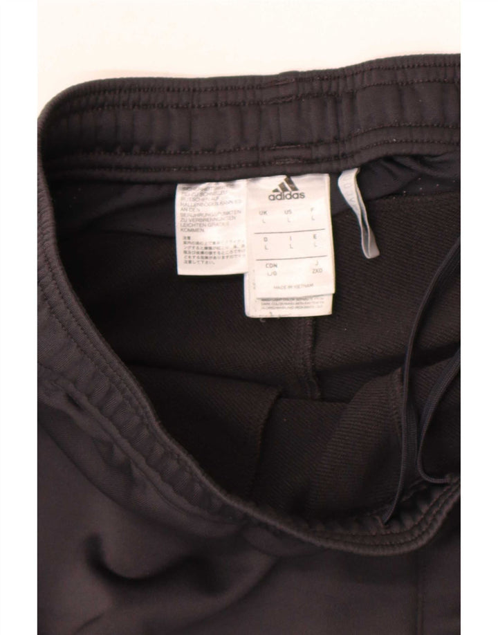 Calça de treino masculina Adidas Manchester United grande cinza poliéster
