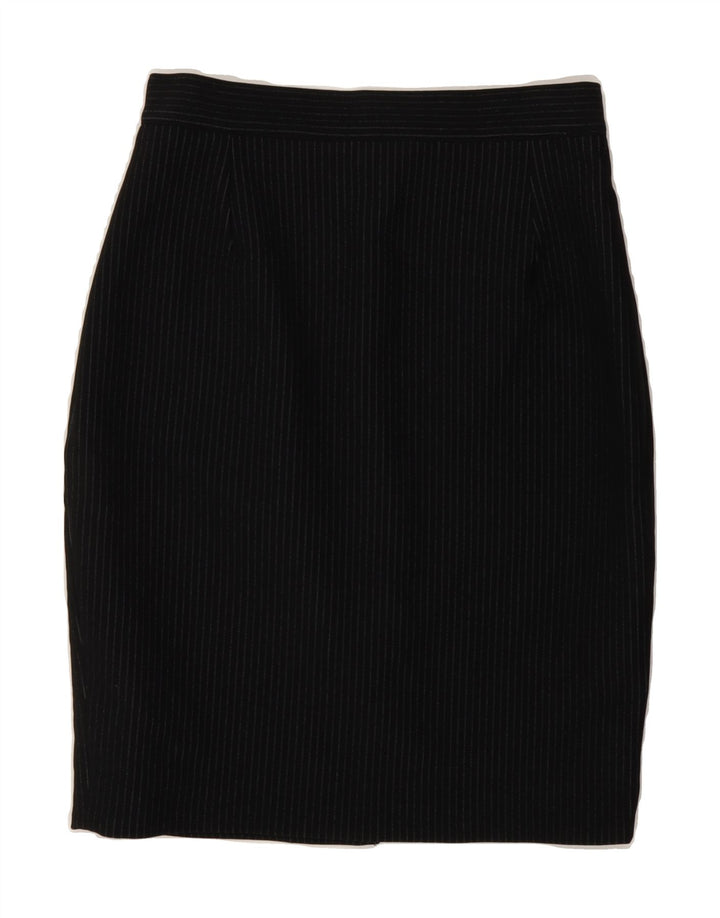 VINTAGE Womens Pencil Skirt W28 Medium Black Striped Vintage Vintage and Second-Hand Vintage from Messina Hembry 