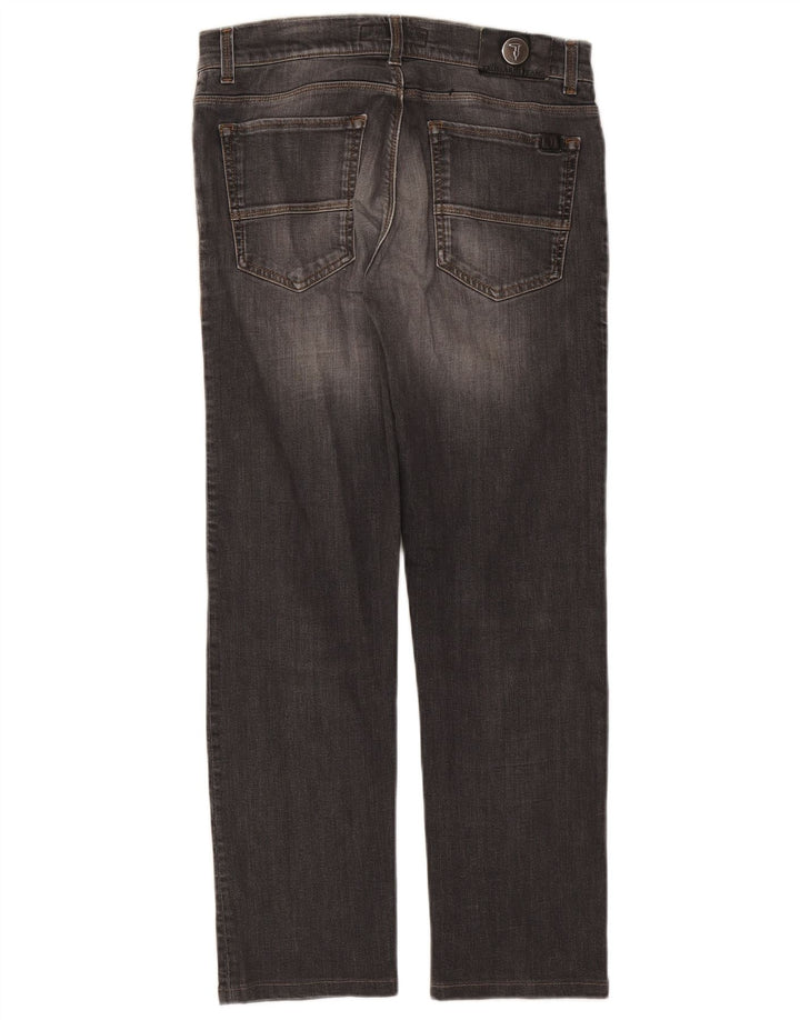 Jeans retos femininos TRUSSARDI W30 L27 cinza