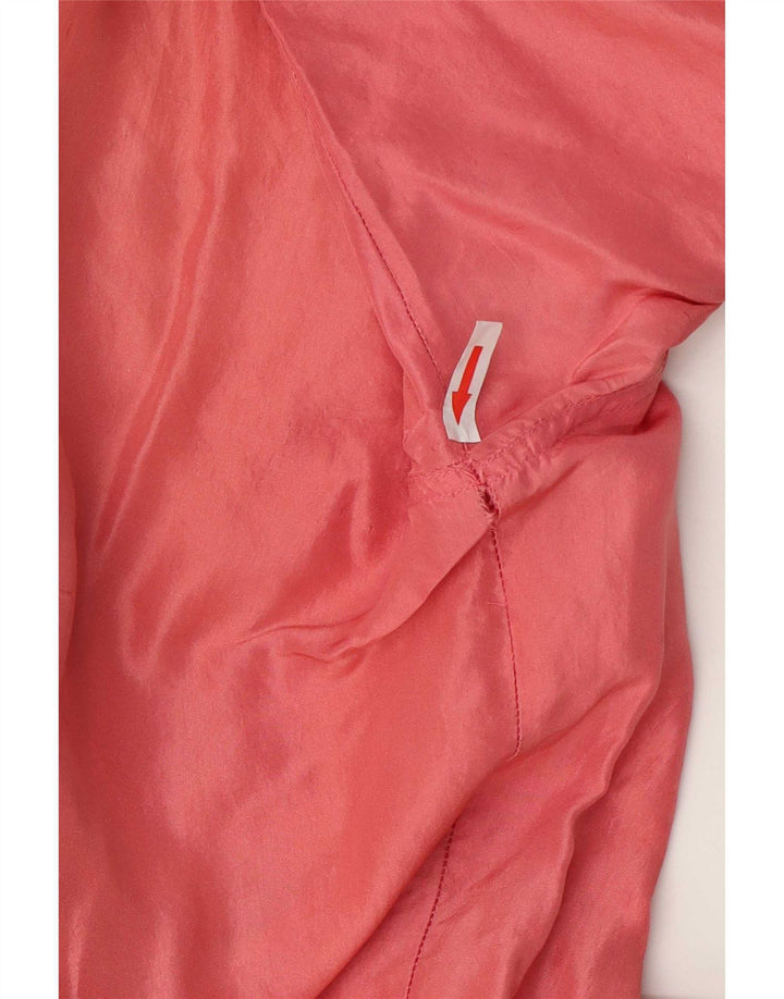 camisa masculina de manga curta milano seda rosa média