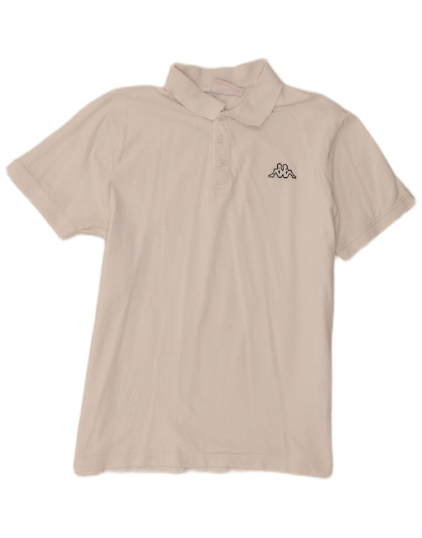 Camisa polo masculina Kappa grande algodão branco
