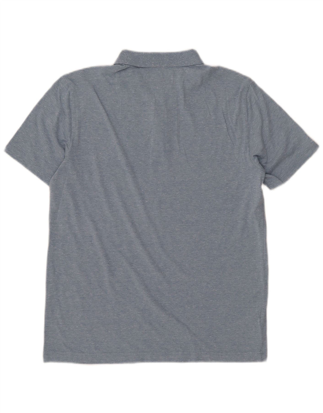 Camisa polo masculina PENGUIN de algodão manchado azul médio
