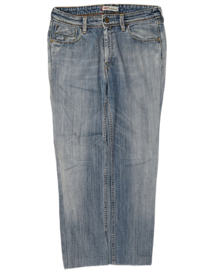 Calça Jeans Levis Feminina 627 Crop Straight W30 L26 Azul