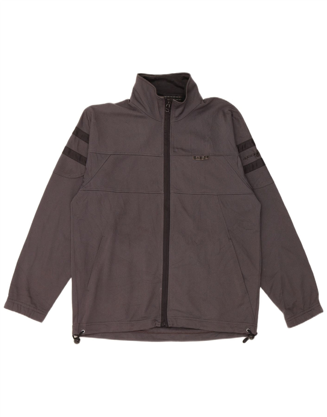 ASICS Mens Loose Fit Tracksuit Top Jacket XS Poliéster Cinza