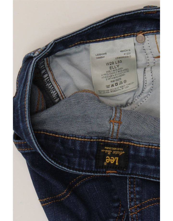 Lee Womens Elly Slim Jeans W29 L30 Azul Algodão