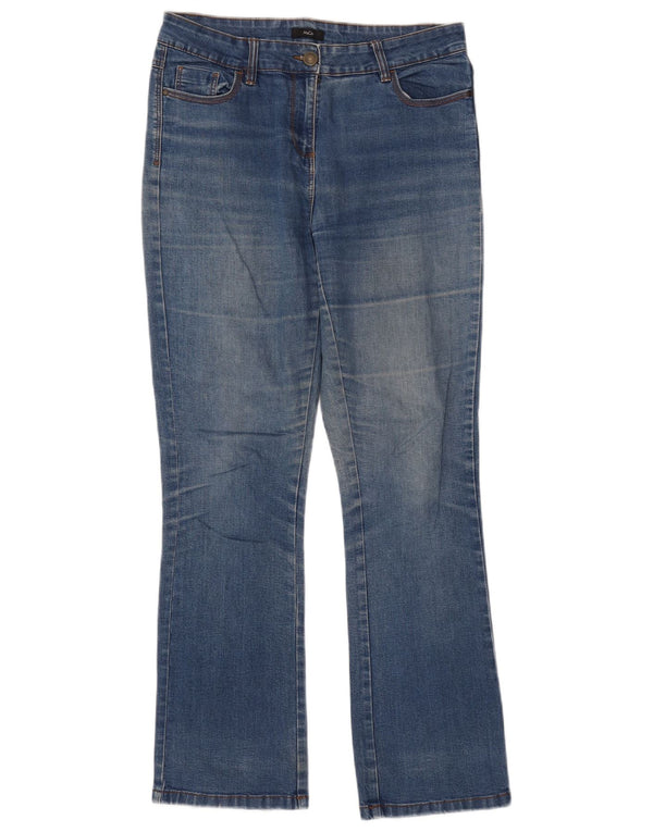 M&Co Jeans Bootcut Feminino Reino Unido 10 Pequeno W32 L31 Azul Algodão