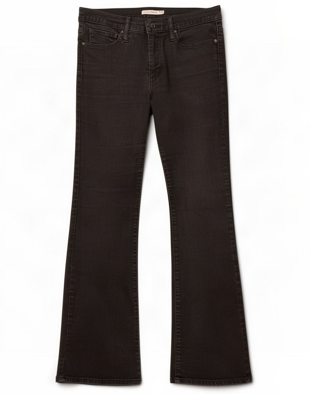 Levi's Womens 315 Bootcut Jeans W30 L32 Algodão Preto