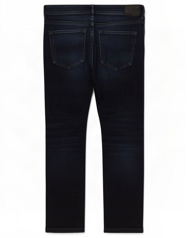 Diesel Mens Buster Regular Slim Tapered Jeans W30 L27 Azul Marinho Algodão