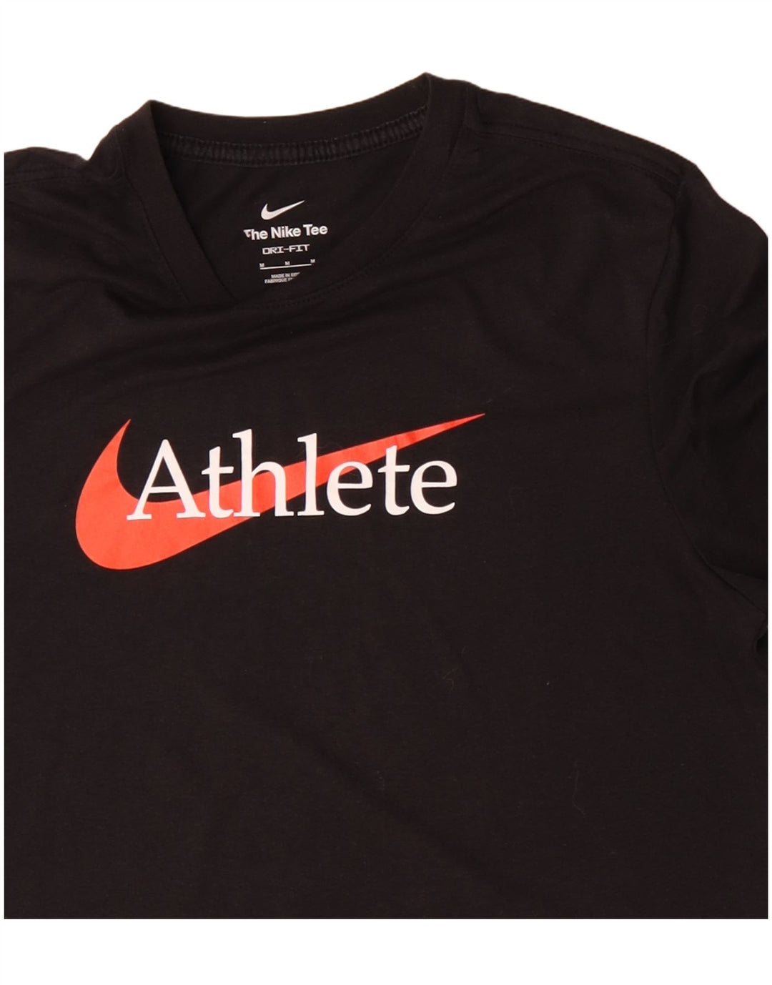 Camiseta Nike Masculina Dri Fit Graphic Top Médio Algodão Preto