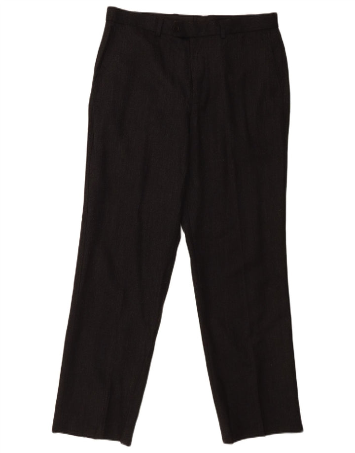 Calça masculina slim da MARKS & SPENCER W34 L31 lã cinza