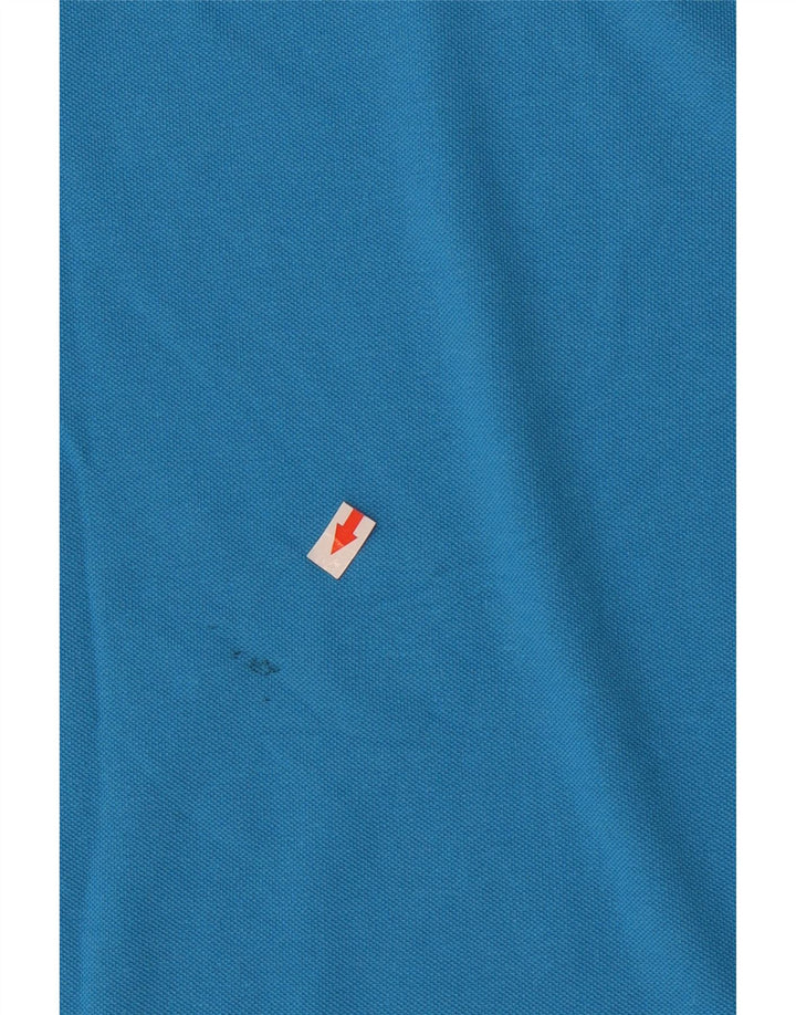 Camisa polo masculina Kappa grande algodão azul