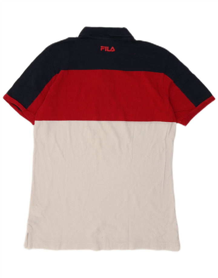 Camisa polo masculina Fila média multicolorida colorblock