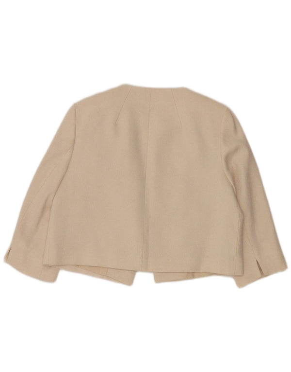 Jaqueta Blazer Feminina Phase Eight Manga 3/4 UK 16 Grande Off White