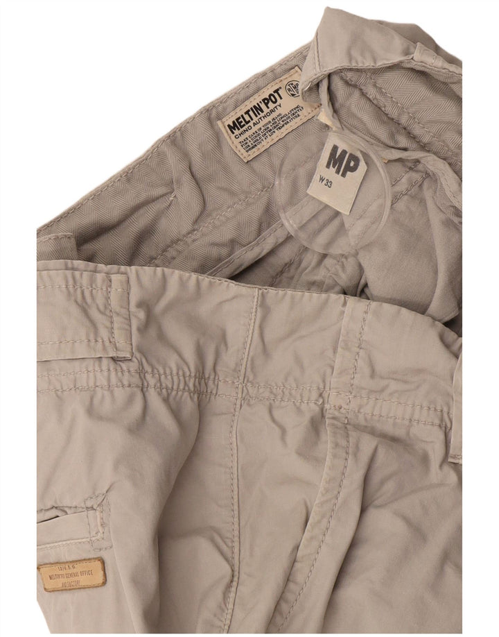 Shorts cargo masculino MELTIN' POT W33 médio bege