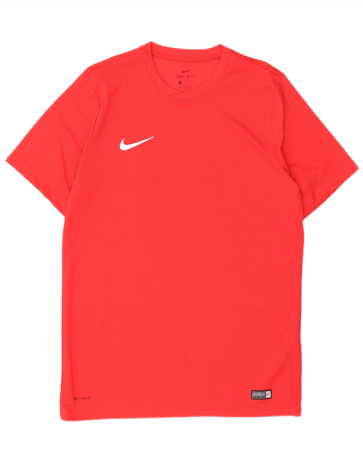 Camiseta masculina NIKE Dri Fit Graphic Top grande poliéster vermelho