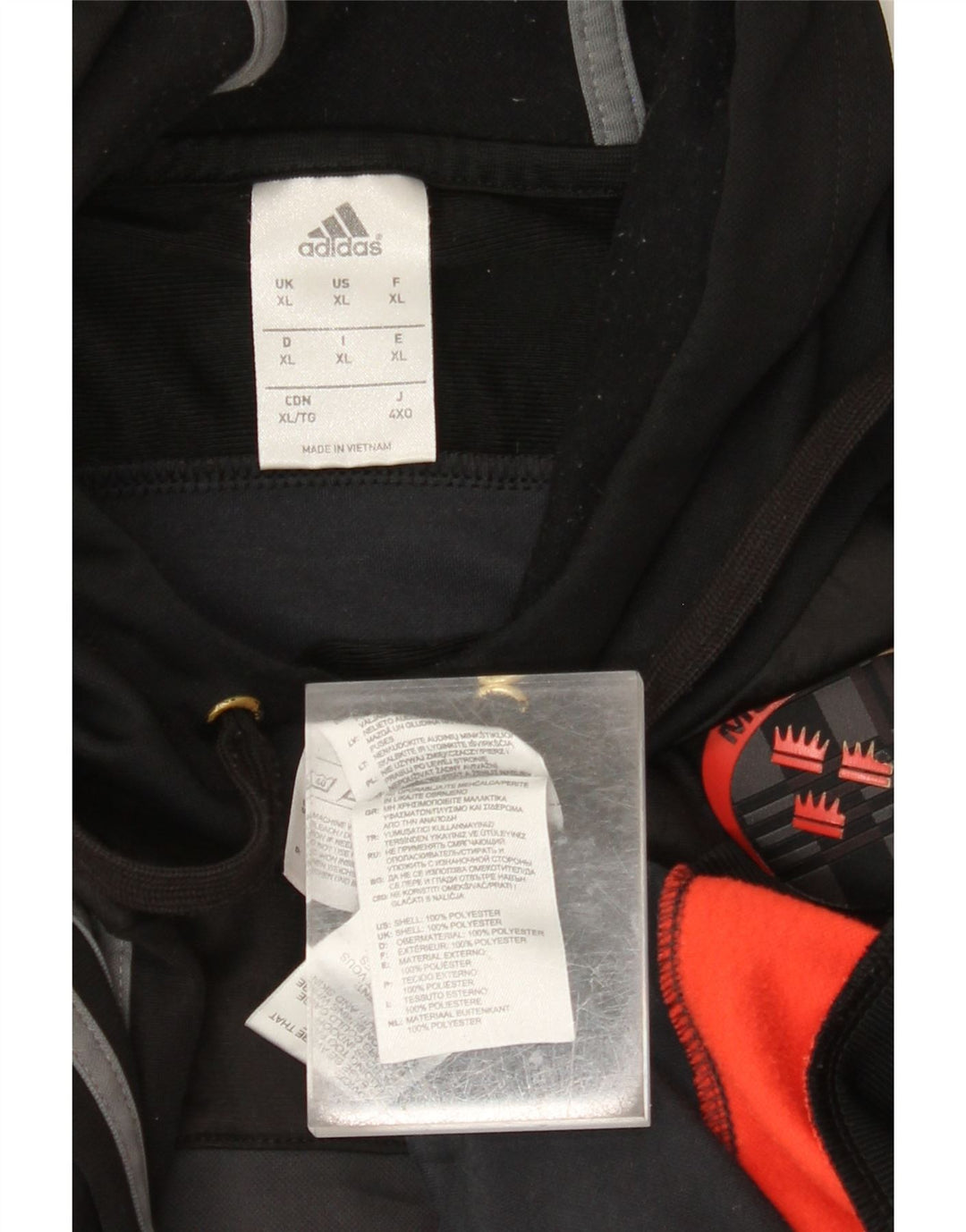 ADIDAS Mens Munster Rugby Hoodie Jumper XL Cinza Colourblock Poliéster