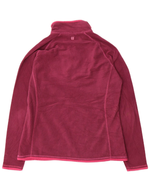 Suéter de lã feminino Mountain Warehouse com zíper e gola UK 12 médio roxo