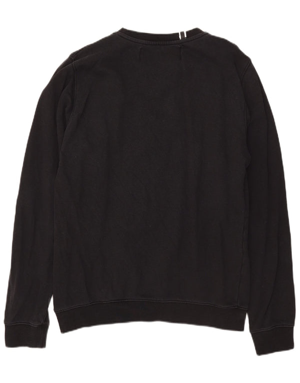 Replay moletom feminino jumper UK 16 grande algodão preto