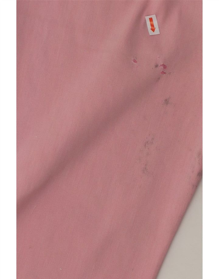 ZARA Calça feminina casual bootcut pequena W26 L25 algodão rosa