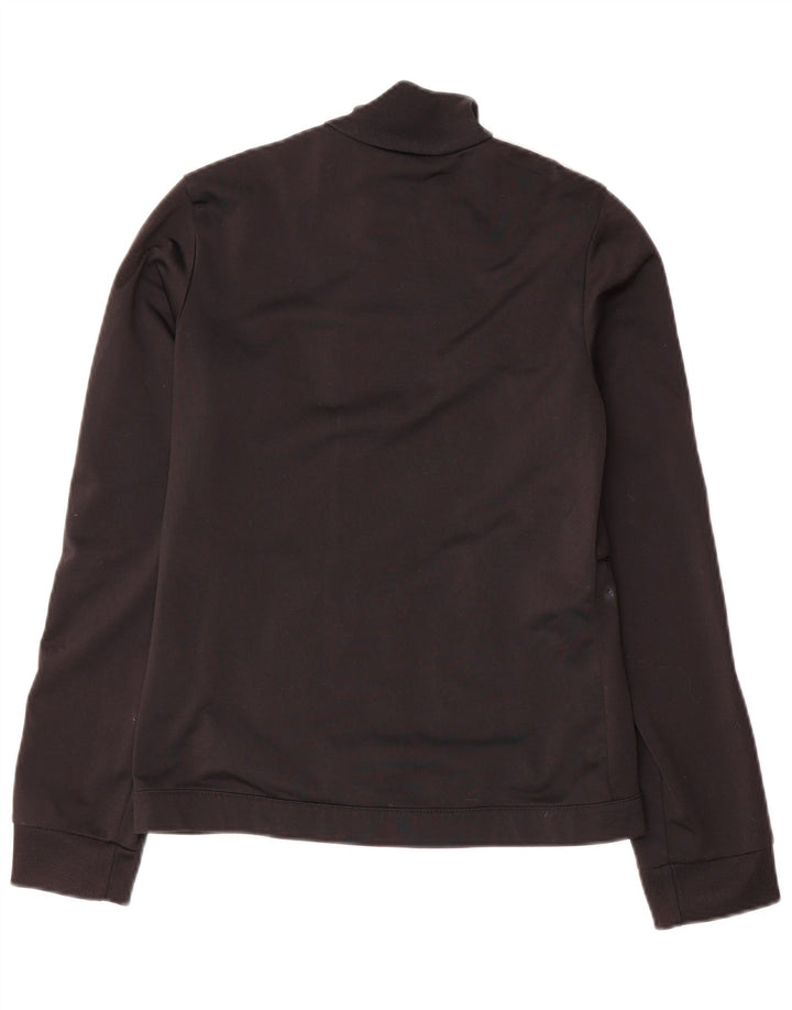 Adidas Womens Tracksuit Top Jacket UK 10 Pequeno Poliéster Preto