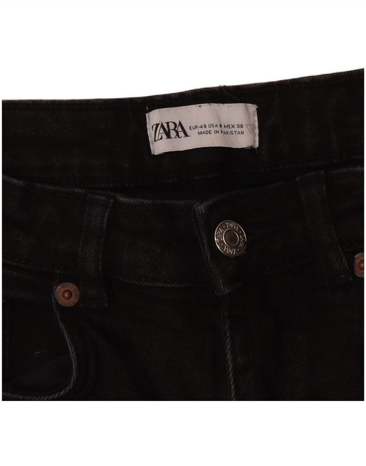 Calça jeans feminina Zara EU 40 médio W30 L24 preto