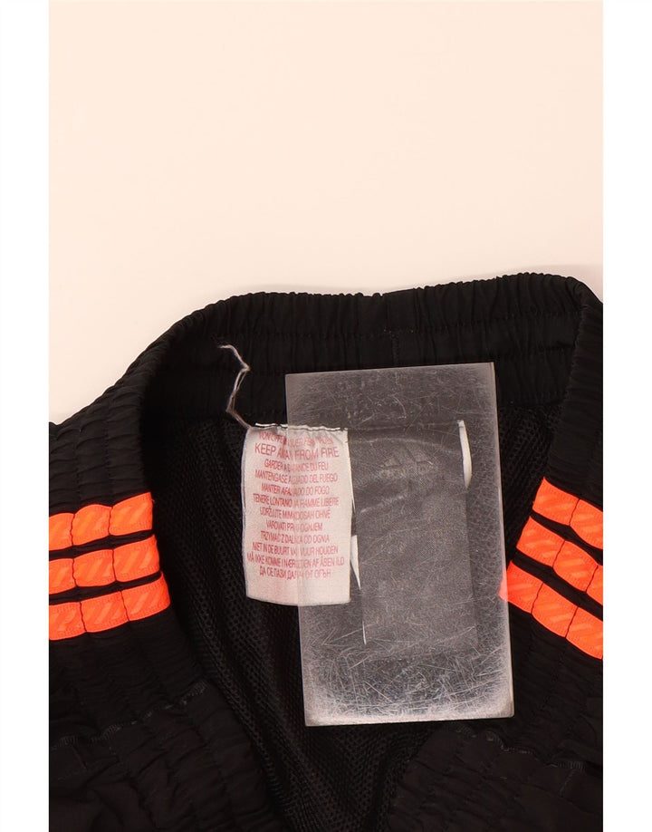 Shorts esportivos gráficos ADIDAS F50 para meninos 11-12 anos preto poliéster