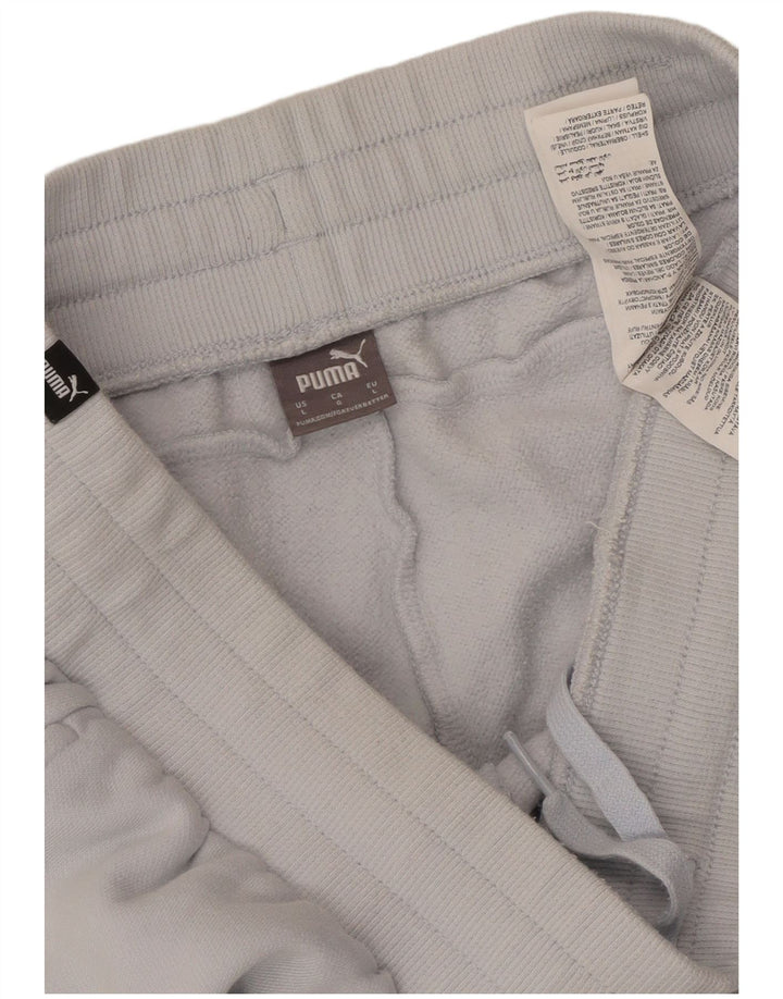 Calça de treino feminina PUMA Joggers UK 14 grande algodão azul