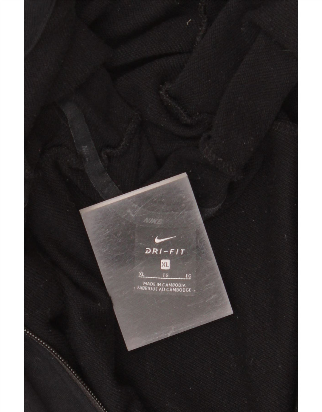 Suéter Nike Masculino Dri Fit Zip com capuz XL preto poliéster