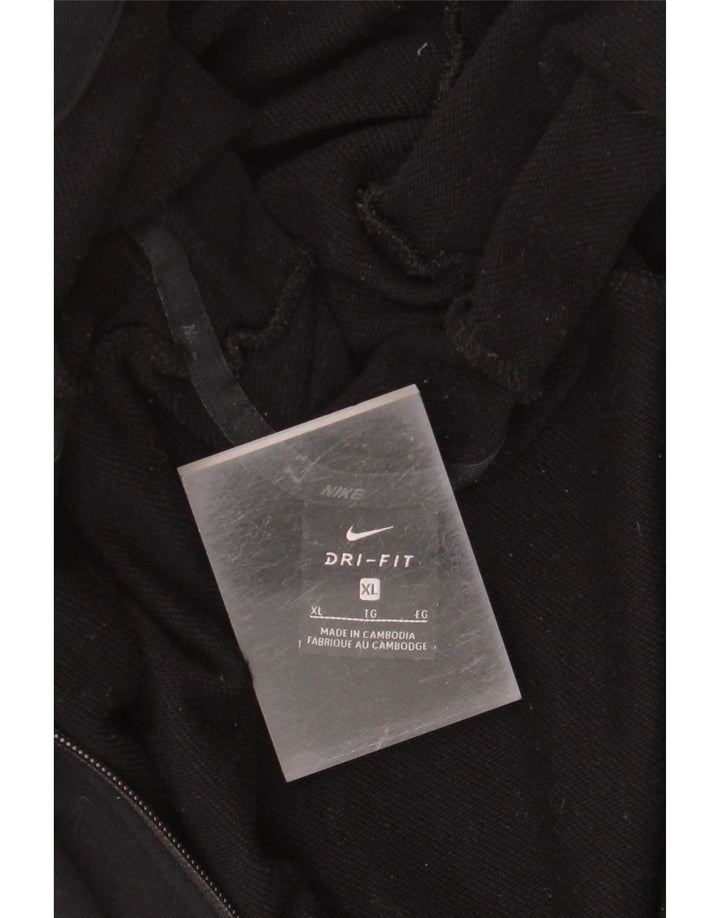 Suéter Nike Masculino Dri Fit Zip com capuz XL preto poliéster