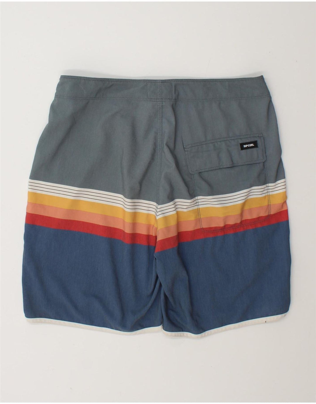 Rip Curl Shorts de natação masculino médio poliéster listrado multicolorido