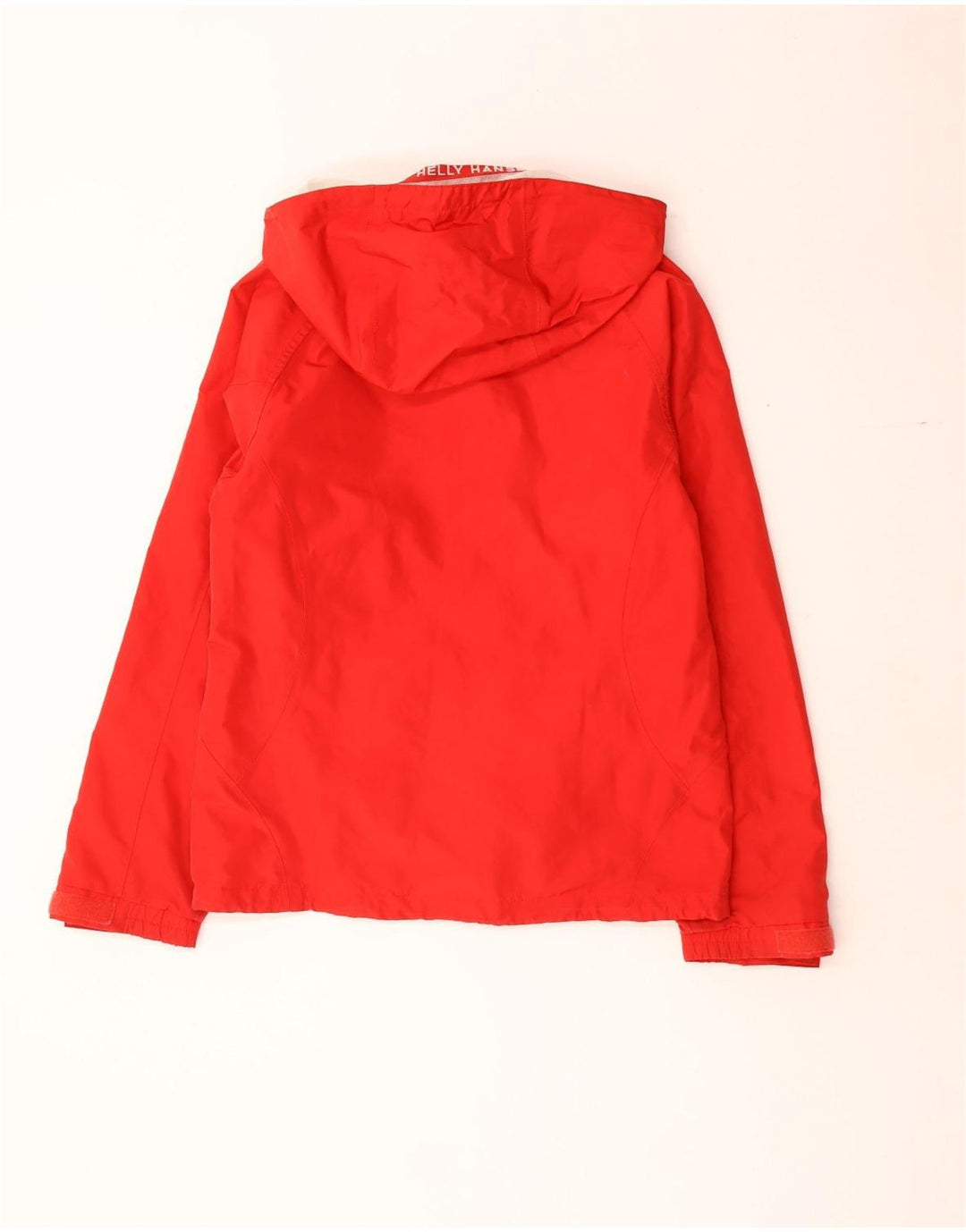 Jaqueta de chuva com capuz feminino Helly Hansen UK 14 poliéster vermelho médio