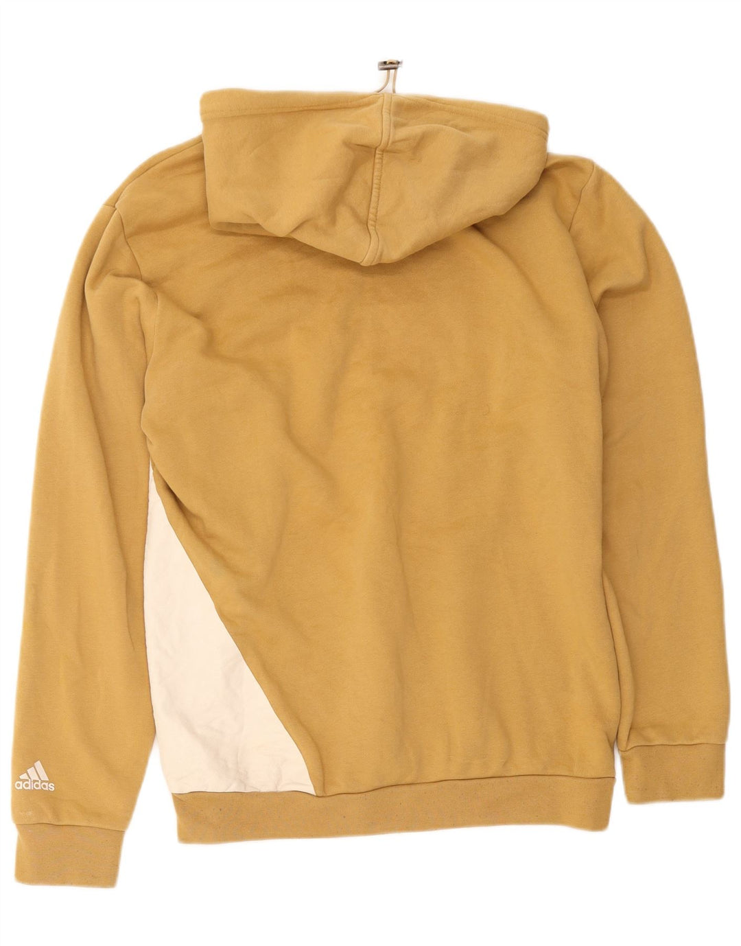 Adidas Mens Graphic Hoodie Jumper Médio Algodão Amarelo
