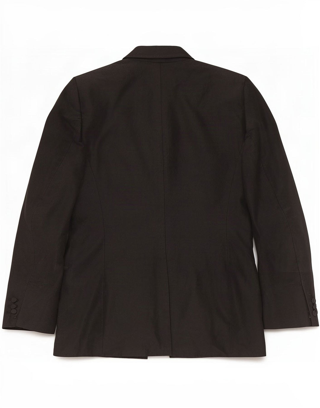 Aspesi Jaqueta blazer feminina com peito duplo IT 42 Lã preta média